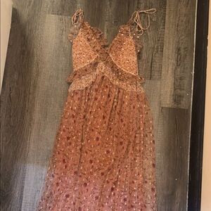 Tularosa Floral Ruffle Maxi Dress